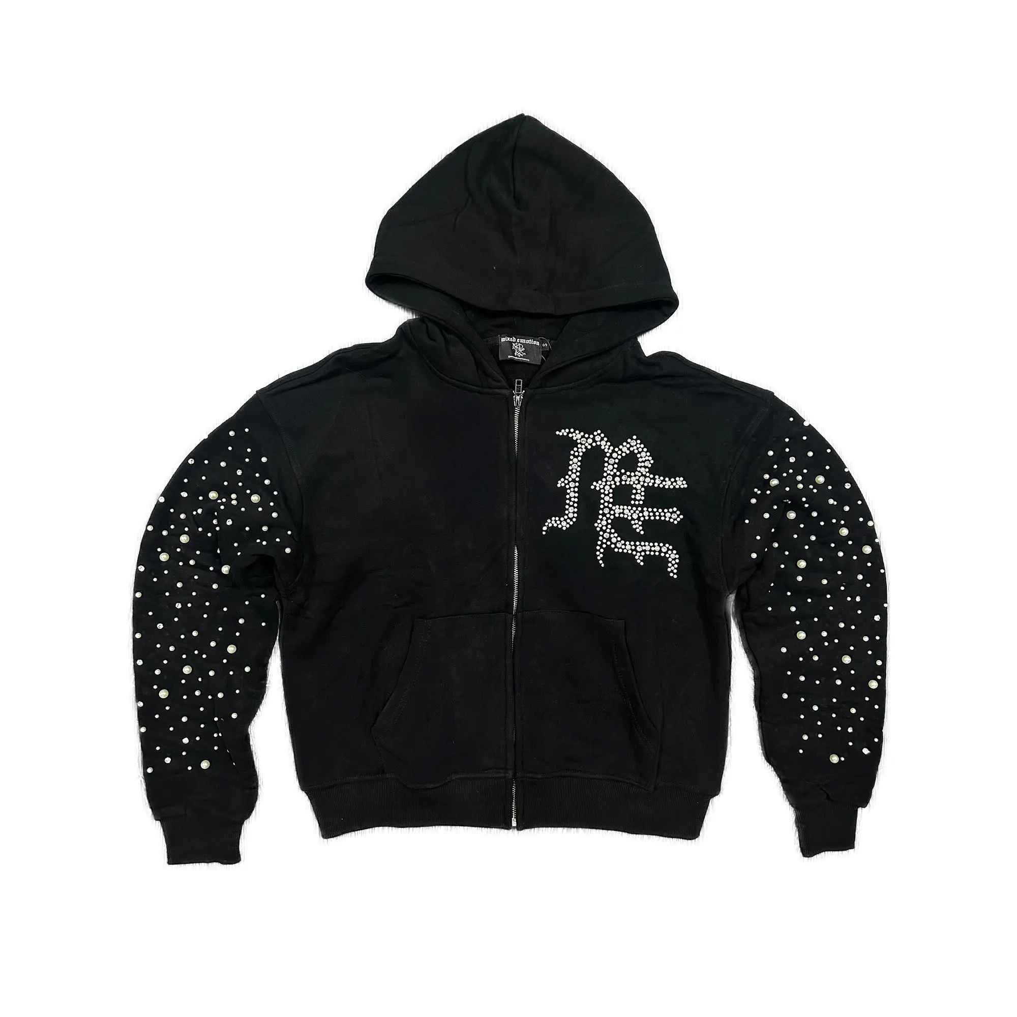 Mixed Emotional Brand Black Pearl Hoodie Mixed Emotional Brand Black Pearl Hoodie - Image 1